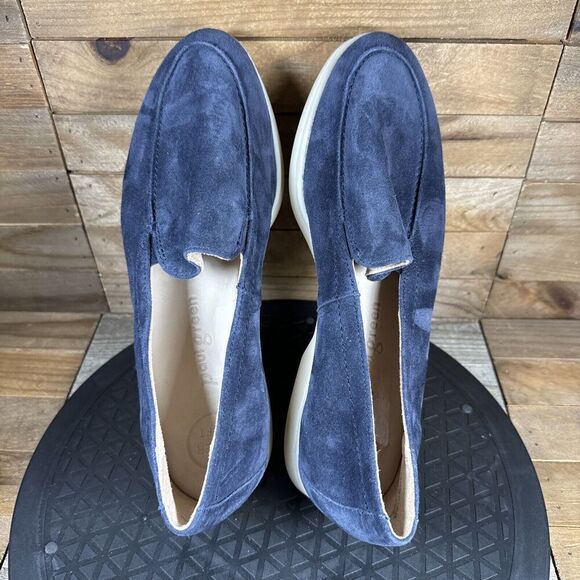 Paul Green Selby Womens Sz US 7 UK 4.5 Shoes Loafers Space Suede Navy Blue - Picture 5 of 10